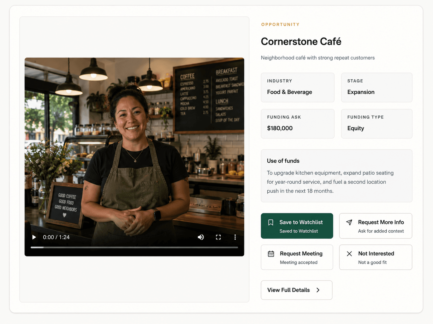 VentureLink local business opportunity preview